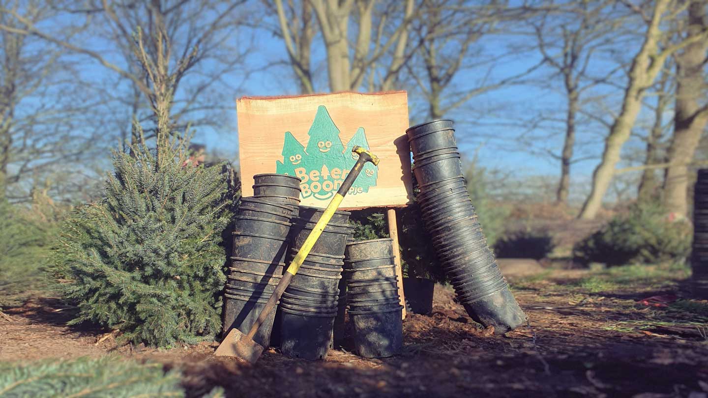 Vrijwilligers planten een nieuw bos